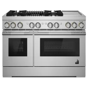 Jennair JDRP748HL Rise 48" Dual-Fuel Professional-Style Range With Chrome-Infused Griddle And Grill