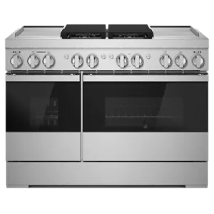 Jennair JDRP848HM Noir 48" Dual-Fuel Professional Range With Dual Chrome-Infused Griddles