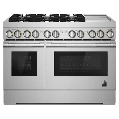 JennAir JDSP548HL Rise 48" Dual-Fuel Professional-Style Range With Chrome-Infused Griddle And Steam Assist