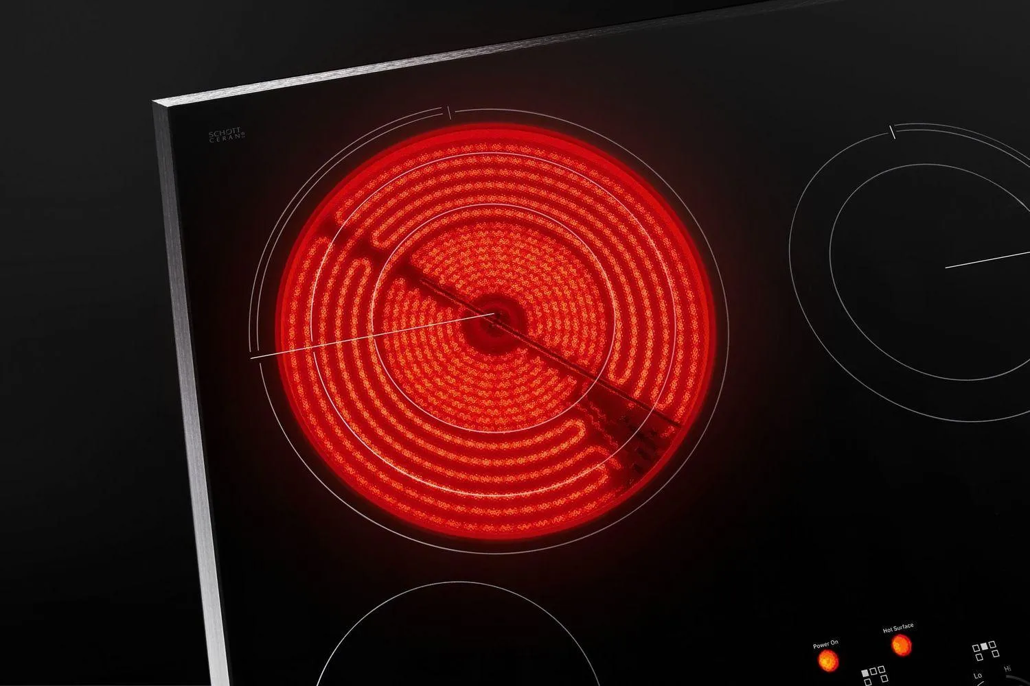 Jennair JEC4536HB Oblivian Glass 36" Electric Cooktop With Glass-Touch Electronic Controls Black