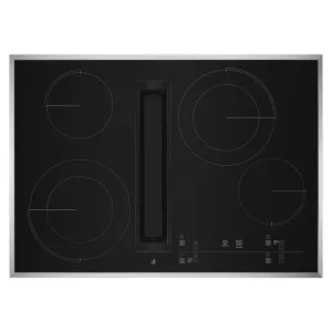 Jennair JED4430KS 30" Lustre Trim Electric Radiant Downdraft Cooktop With Tap Touch Controls