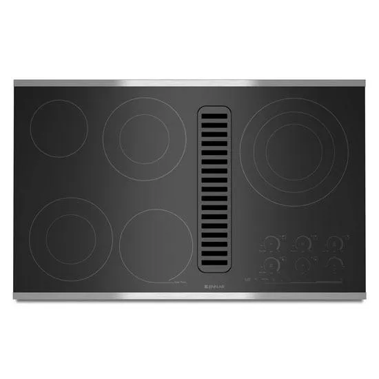 Jennair JED4536WS Jenn-Air Electric Radiant Downdraft Cooktop With Electronic Touch Control, 36" - Stainless Steel