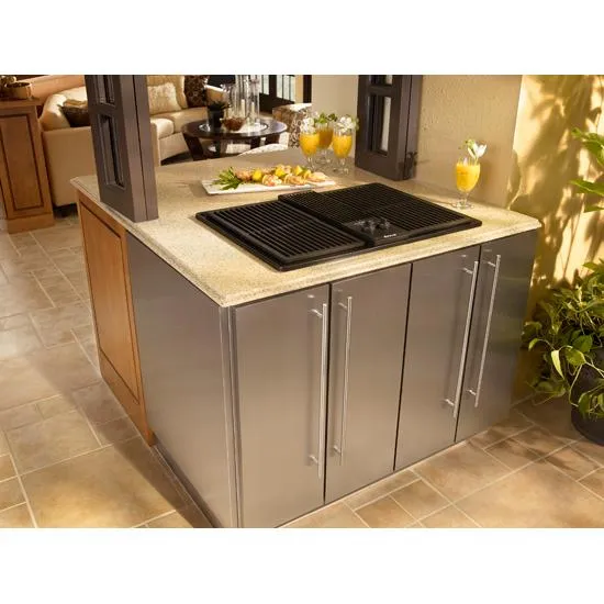 Jennair JED7430AAB Designer Line Lanai&#8482; Outdoor Electric Downdraft Grill, 30"
