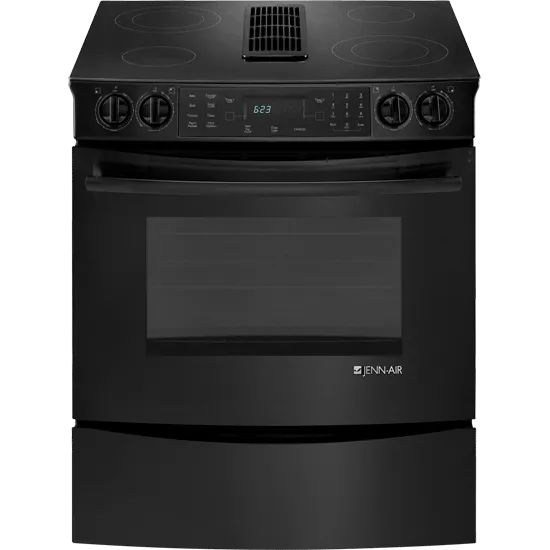 Jennair JES9800CAB Slide-In Electric Downdraft Range With Convection, 30"