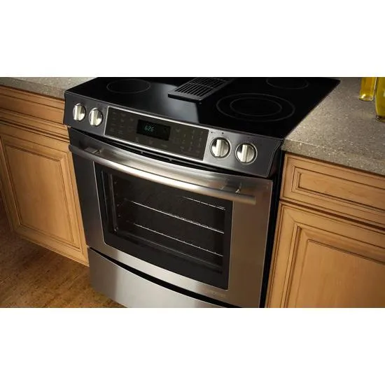Jennair JES9800CAB Slide-In Electric Downdraft Range With Convection, 30"
