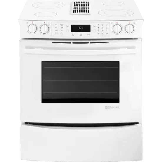 Jennair JES9800CAF Slide-In Electric Downdraft Range With Convection, 30"