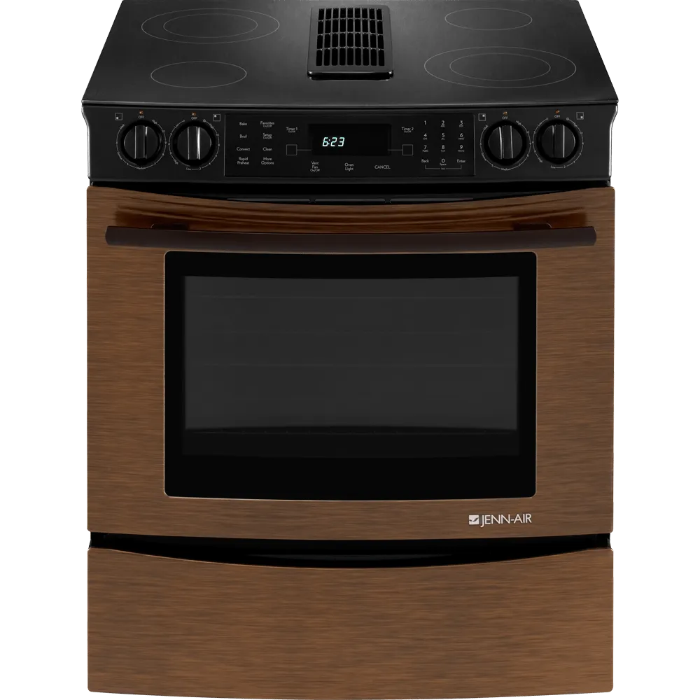 Jennair JES9800CAR 30" Slide-In Electric Downdraft Range With Convection