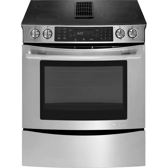 Jennair JES9800CAS Slide-In Electric Downdraft Range With Convection, 30"
