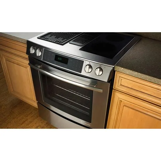 Jennair JES9860CAW Slide-In Modular Electric Downdraft Range With Convection, 30"