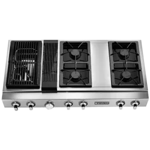 Jennair JGD8348CDP Pro-Style Modular Gas Downdraft Rangetop, 48"