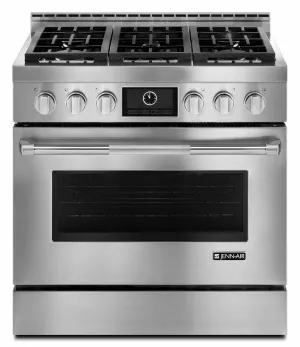 Jennair JGRP436WP Pro-Style 36" Gas Range With Multimode Convection - Stainless Steel
