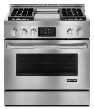 Jennair JGRP536WP Pro-Style 36" Gas Range With Griddle And Multimode Convection Stainless Steel