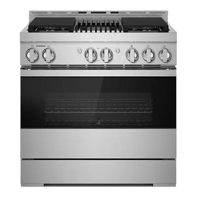 Jennair JGRP636HM Noir 36" Gas Professional-Style Range With Grill