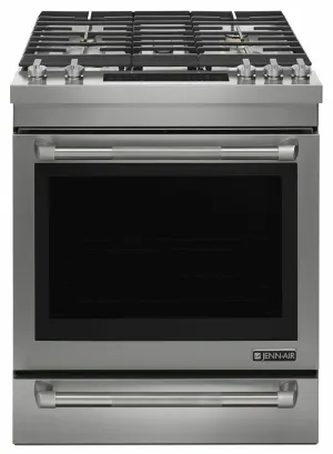 Jennair JGS1450FP Pro-Style 30" Slide-In Gas Range - Pro Style Stainless