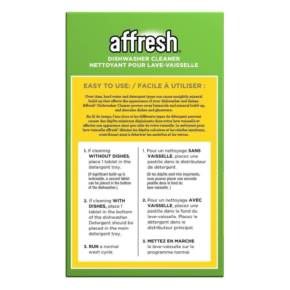 Jennair W10549851 Affresh Dishwasher Cleaner Tablets - 6 Count