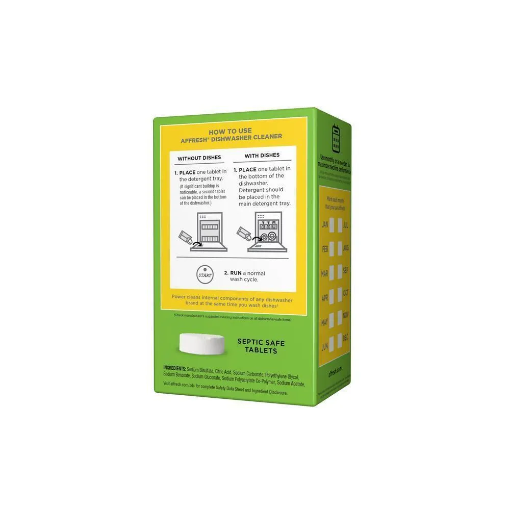 Jennair W10549851 Affresh Dishwasher Cleaner Tablets - 6 Count
