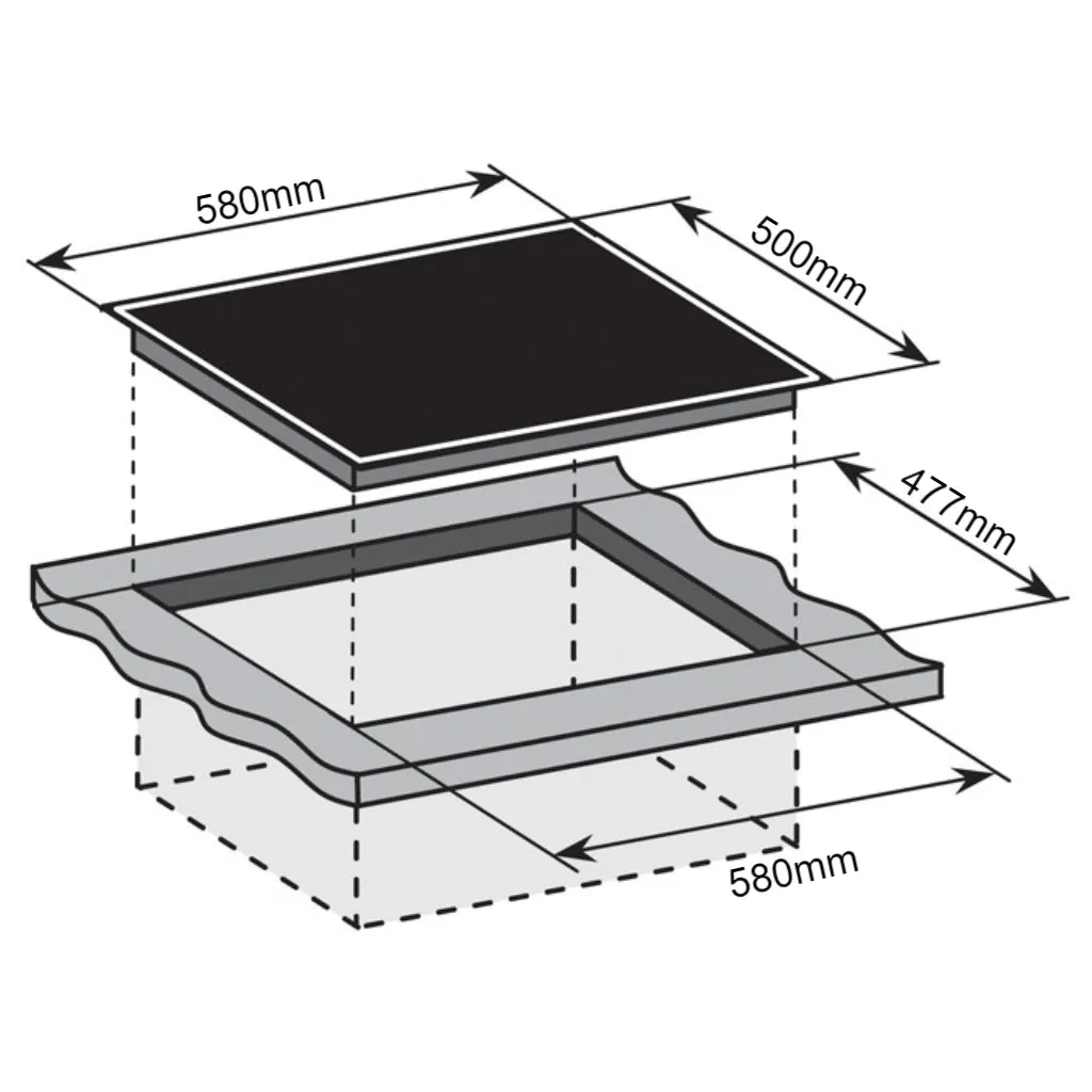 Kardi KAG70SSX2 70cm Stainless Steel Gas Cooktop