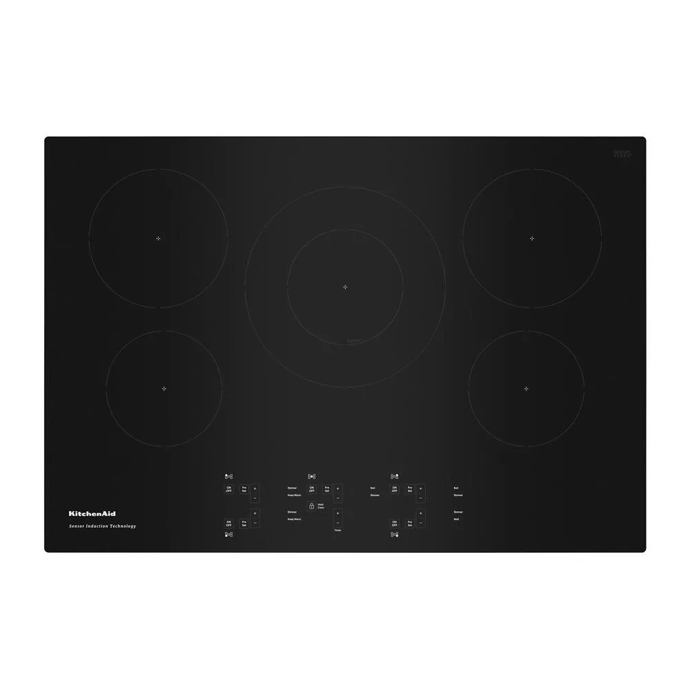 Kitchenaid KCIG550JBL 30-Inch 5-Element Sensor Induction Cooktop