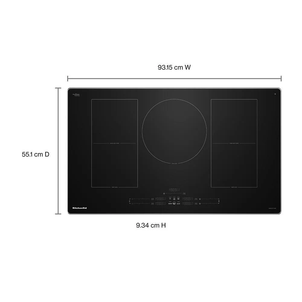 Kitchenaid KCIT736SSS 36" Temp Cook&#8482; Induction Cooktop With 5 Cooking Zones