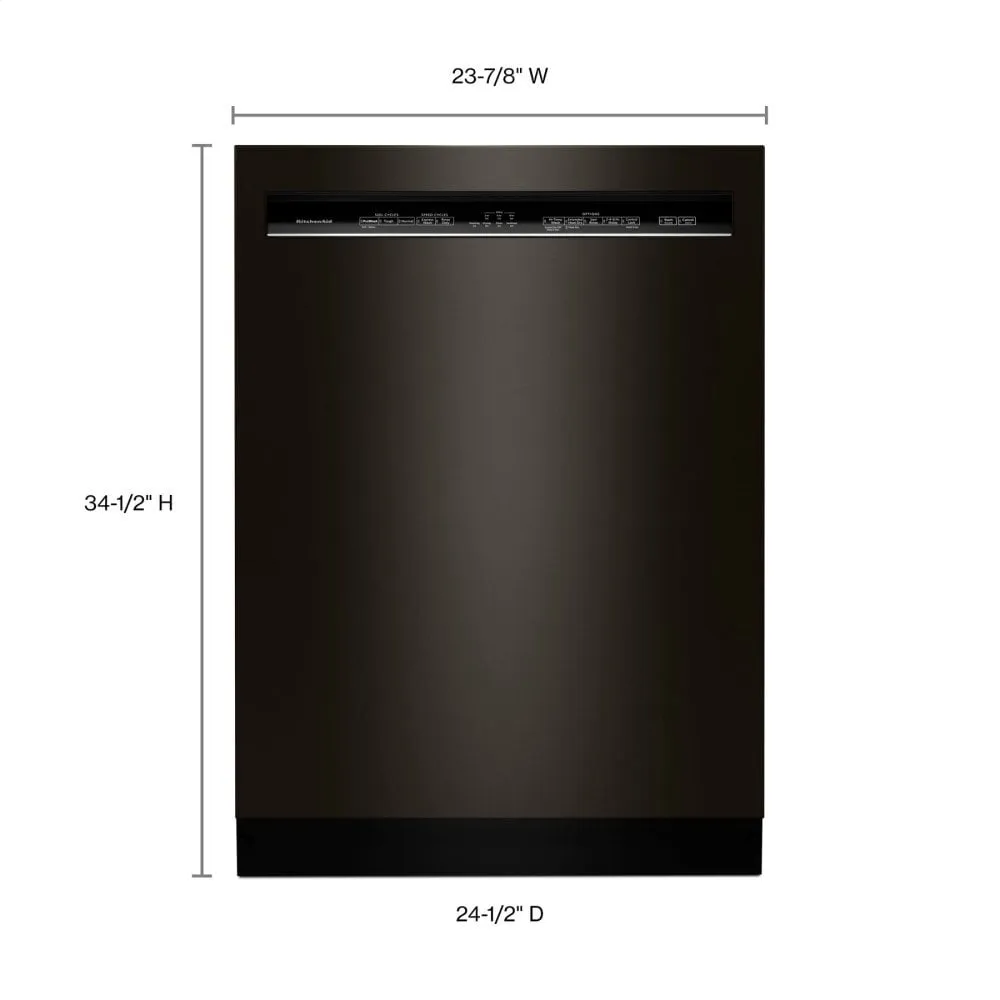 Kitchenaid KDFE104HBS 46 Dba Dishwasher With Prowash&#8482; Cycle And Printshield&#8482; Finish, Front Control - Black Stainless Steel With Printshield&#8482; Finish