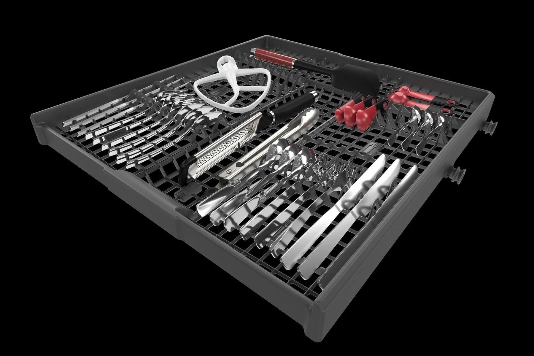 Kitchenaid KDFE204KBL 39 Dba Dishwasher With Third Level Utensil Rack - Black