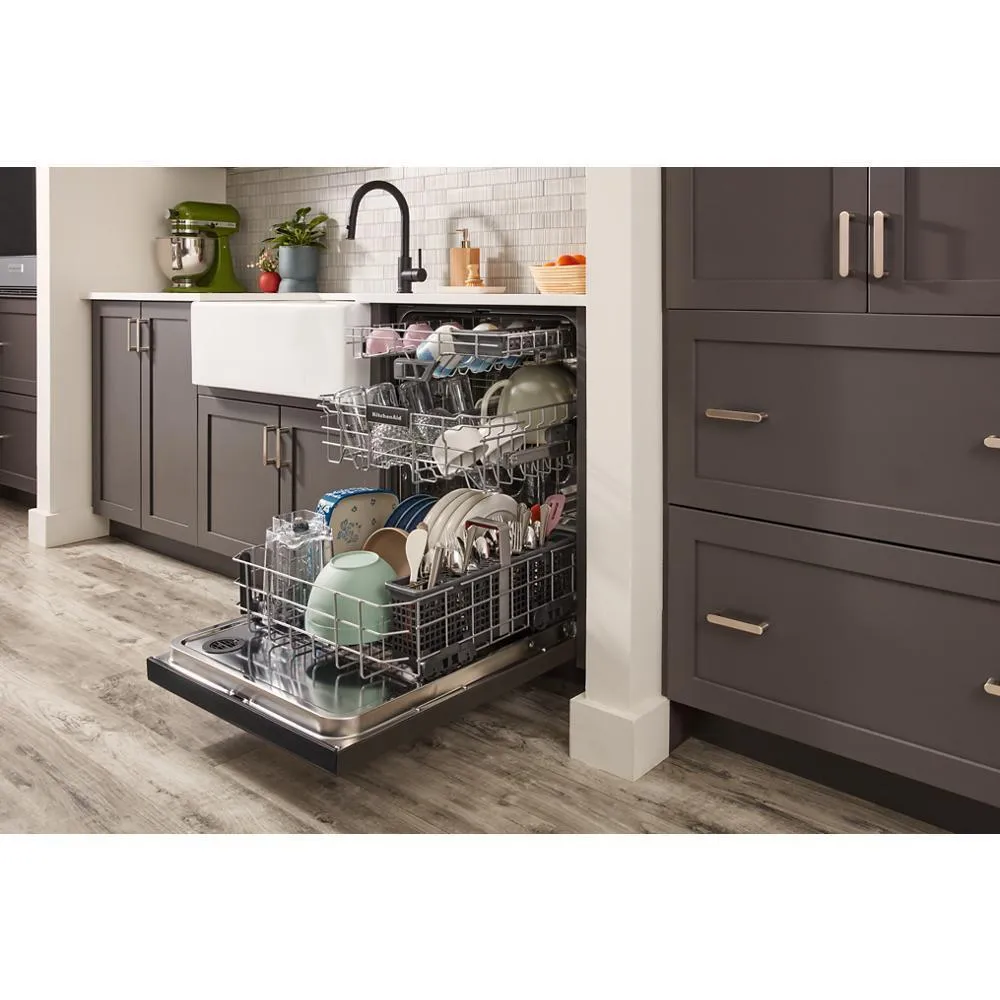 Kitchenaid KDFE304RBS Third Level Jet Rack Dishwasher With 40  Total Wash Jets, 41 Dba