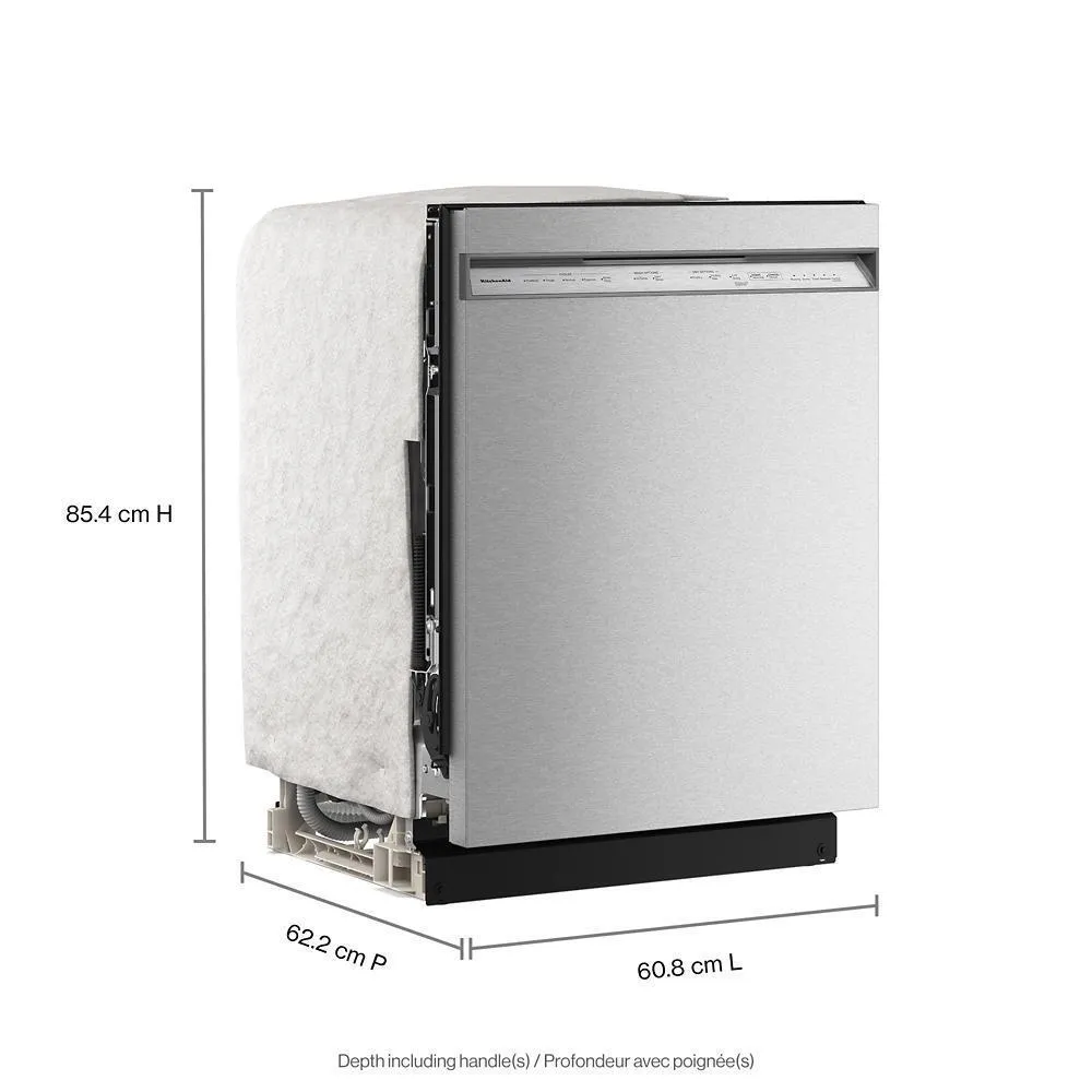 Kitchenaid KDFS224SPS Third Level Utensil Rack Dishwasher With 30  Total Wash Jets In Printshield&#8482; Finish, 47 Dba