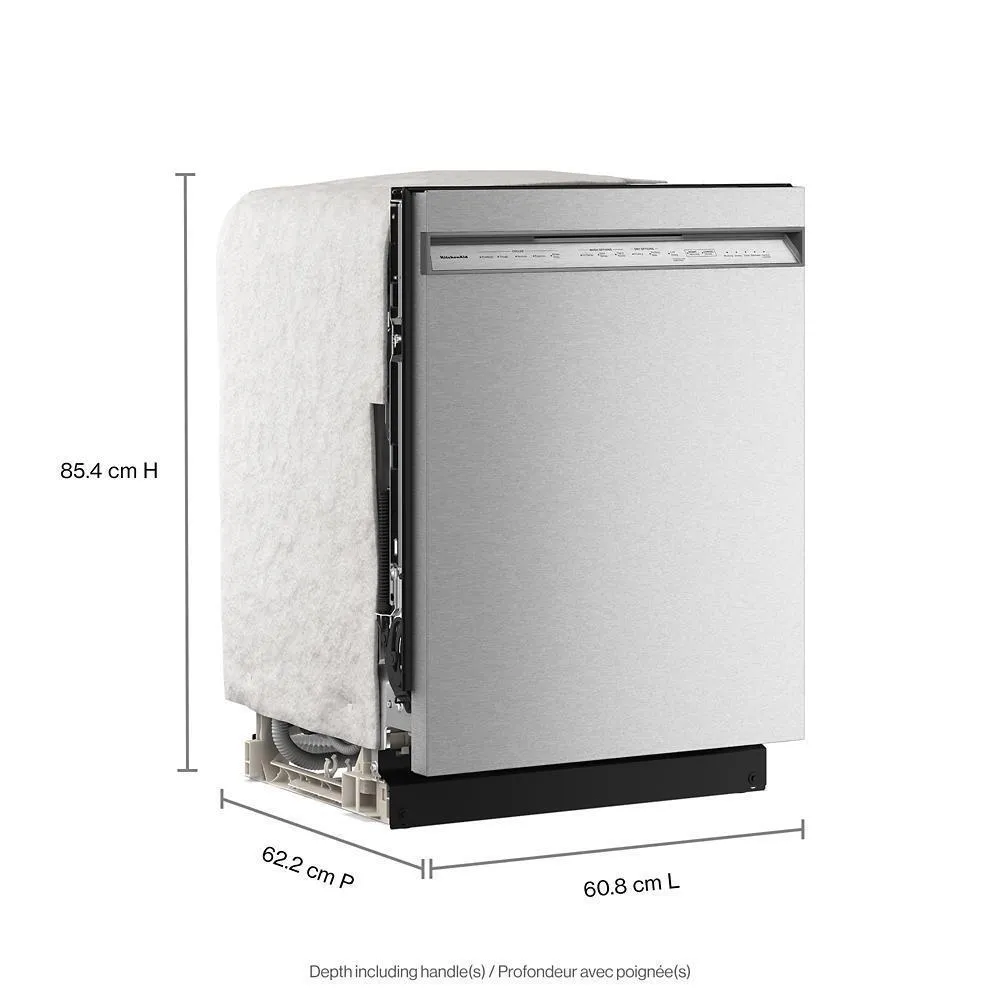 Kitchenaid KDFS324SPS Third Level Jet Rack Dishwasher With 40  Total Wash Jets, 41 Dba