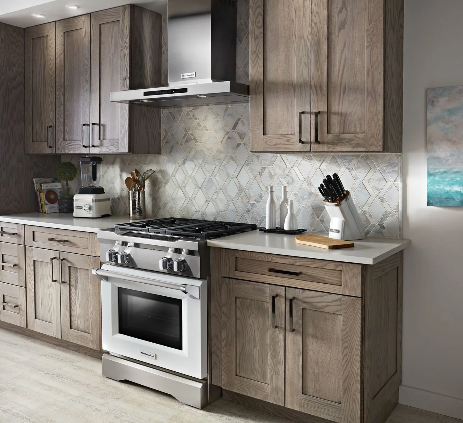 Kitchenaid KDRS407VMW 30'' 4-Burner Dual Fuel Freestanding Range, Commercial-Style Imperial White