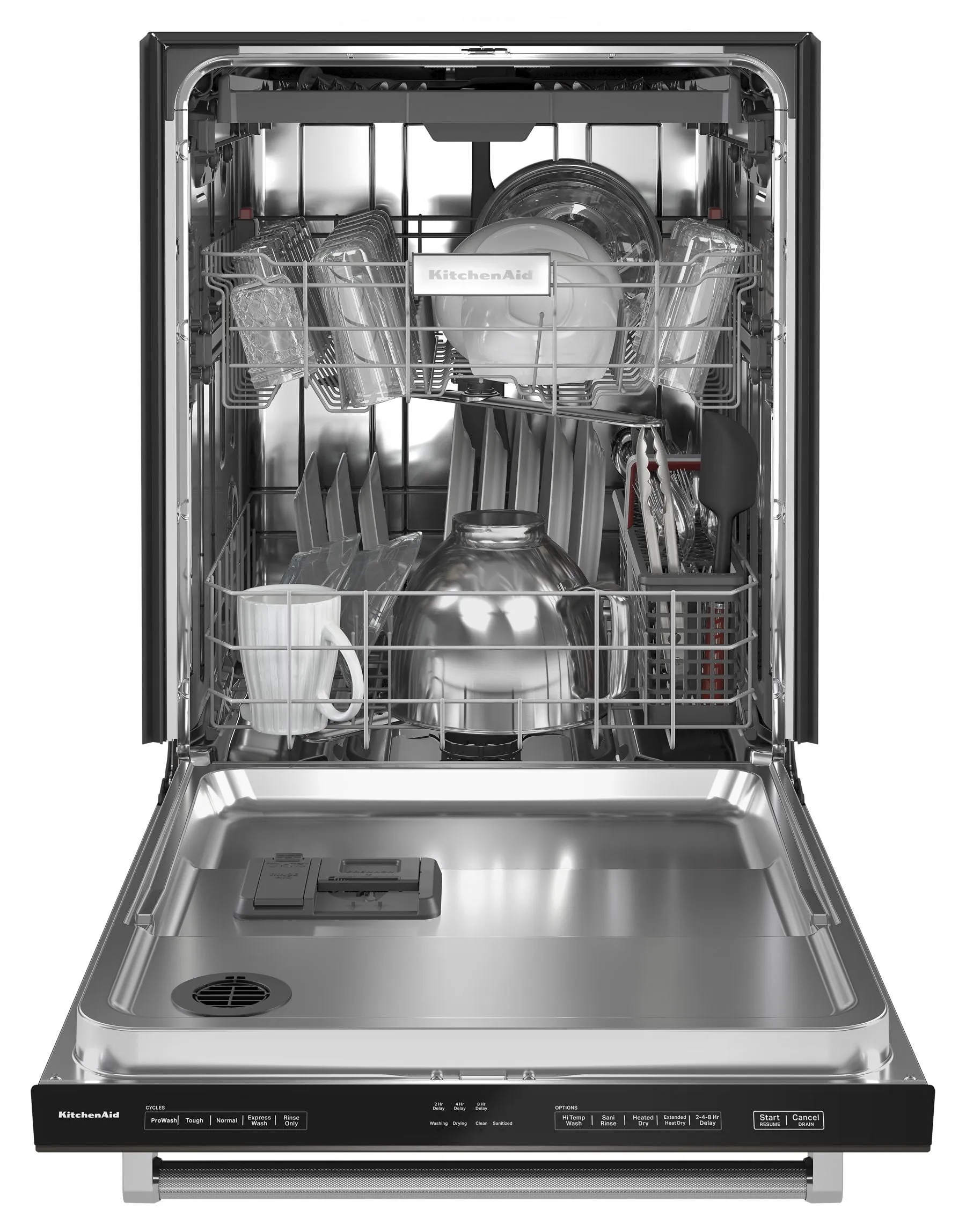 Kitchenaid KDTE204KBS 39 Dba Dishwasher In Printshield Finish With Third Level Utensil Rack - Black Stainless Steel With Printshield&#8482; Finish