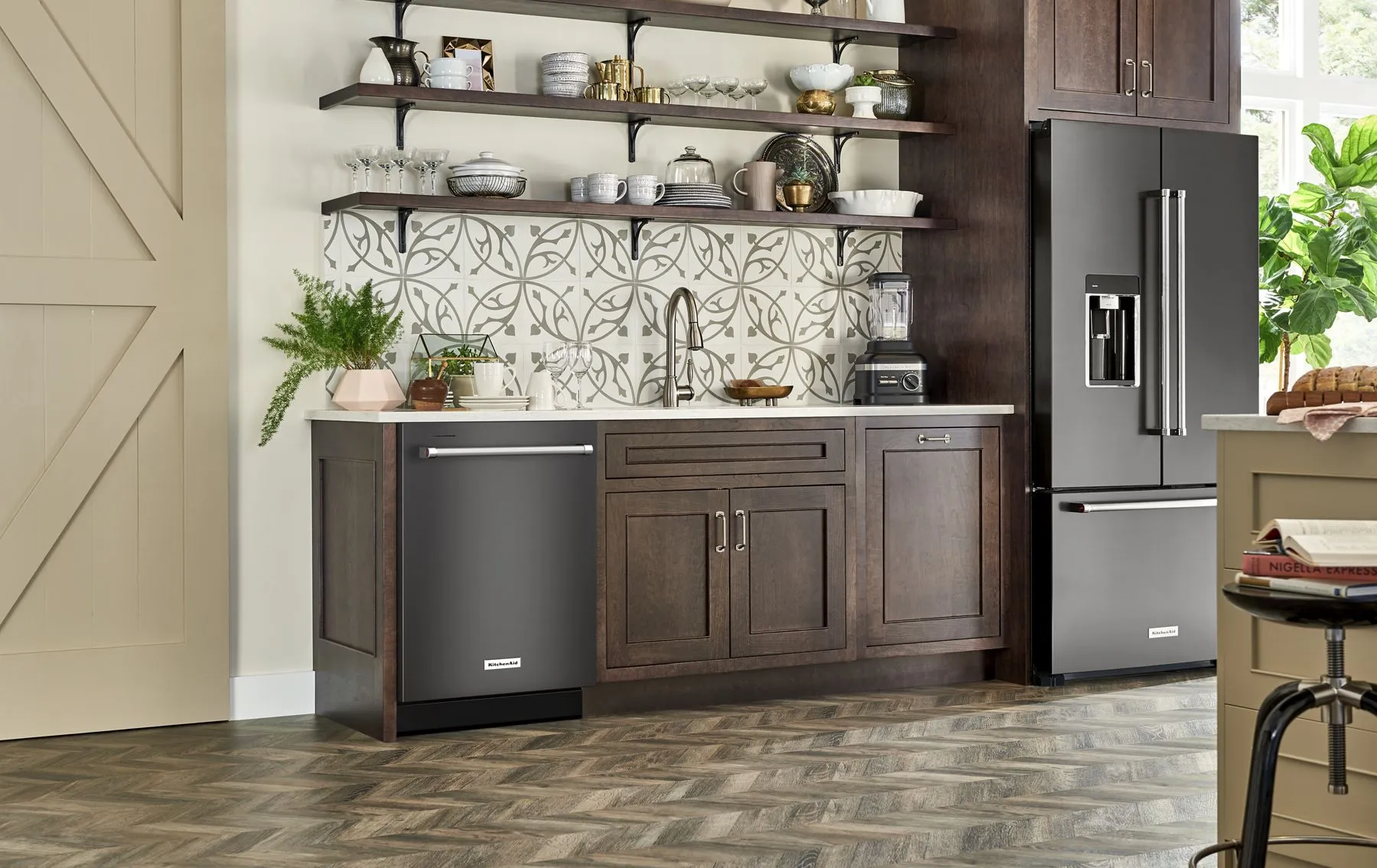 Kitchenaid KDTE204KBS 39 Dba Dishwasher In Printshield Finish With Third Level Utensil Rack - Black Stainless Steel With Printshield&#8482; Finish