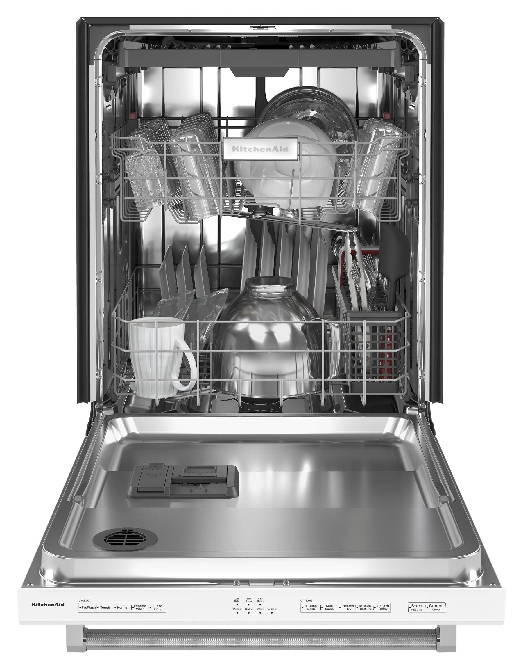 Kitchenaid KDTE204KWH 39 Dba Dishwasher With Third Level Utensil Rack - White