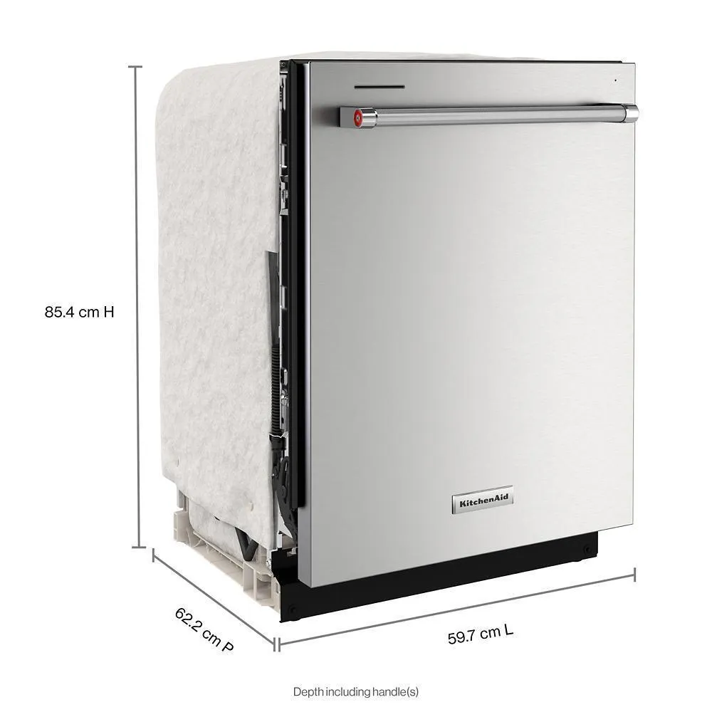 Kitchenaid KDTE304RPS Third Level Jet Rack Dishwasher With 40  Total Wash Jets, 41 Dba