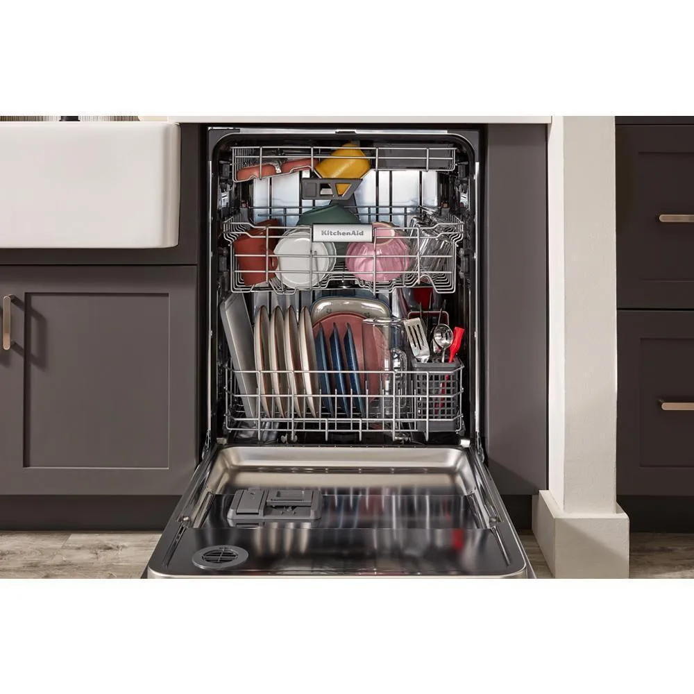 Kitchenaid KDTE304RPS Third Level Jet Rack Dishwasher With 40  Total Wash Jets, 41 Dba