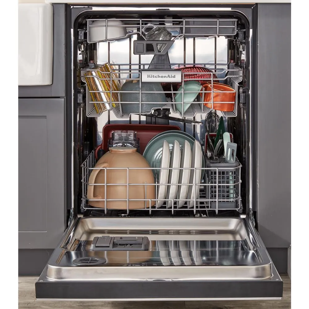 Kitchenaid KDTE304RPS Third Level Jet Rack Dishwasher With 40  Total Wash Jets, 41 Dba