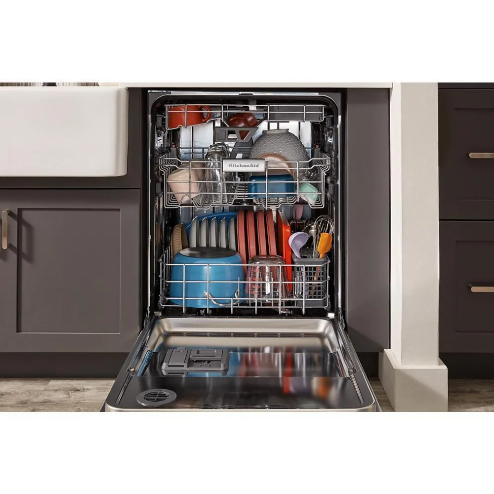 Kitchenaid KDTE304RPS Third Level Jet Rack Dishwasher With 40  Total Wash Jets, 41 Dba