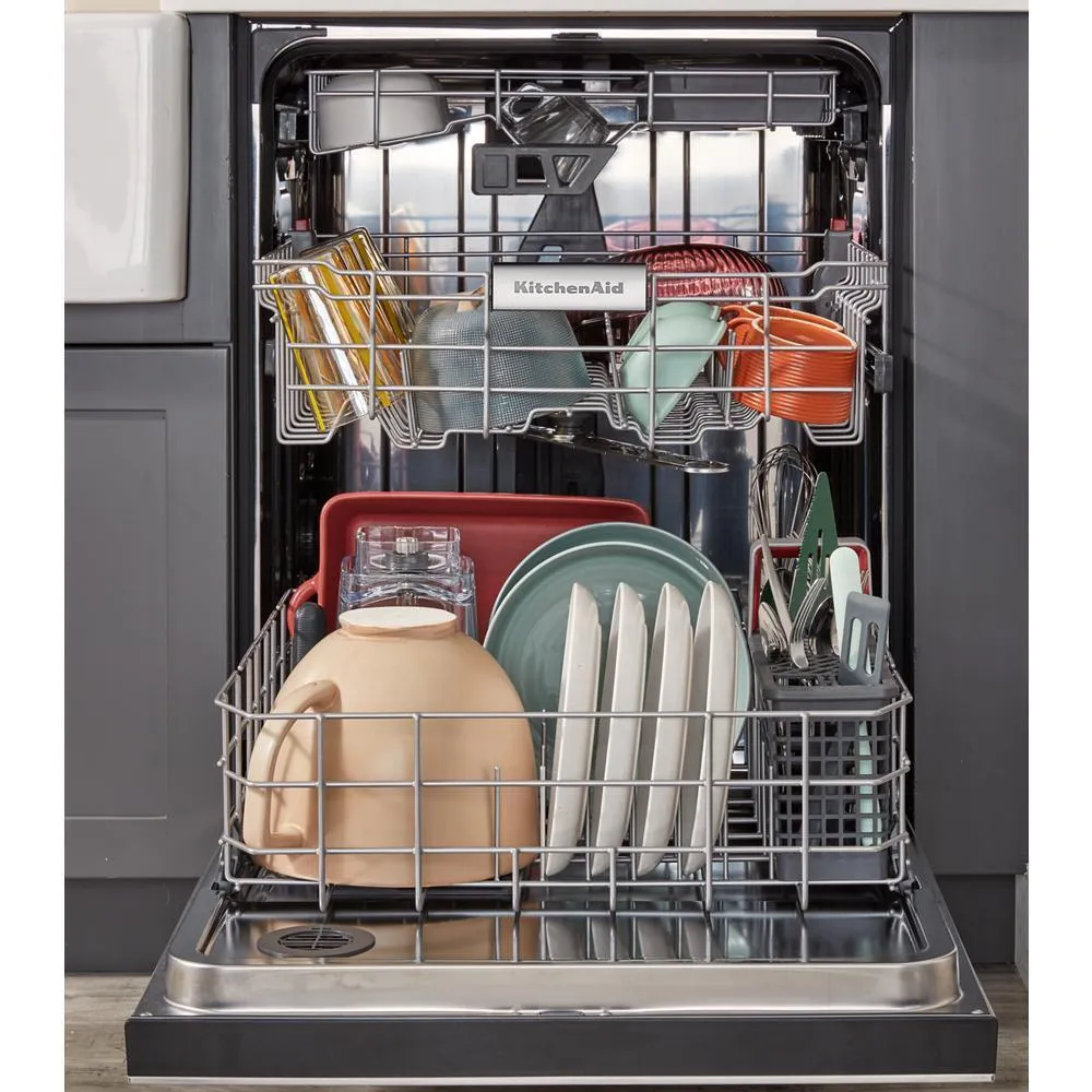 Kitchenaid KDTE304RPS Third Level Jet Rack Dishwasher With 40  Total Wash Jets, 41 Dba