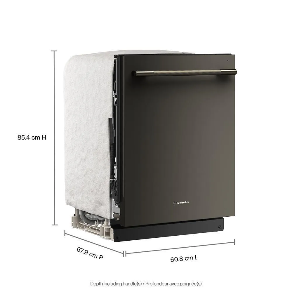 Kitchenaid KDTS324SBE Third Level Jet Rack Dishwasher With 40  Total Wash Jets, 41 Dba
