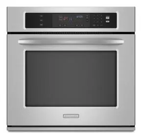 Kitchenaid KEBK101SSS Single Oven 30" Width 4.3 Cu. Ft. Capacity Thermal Oven With Two-Element Balanced Baking And Roasting Architect Series Ii