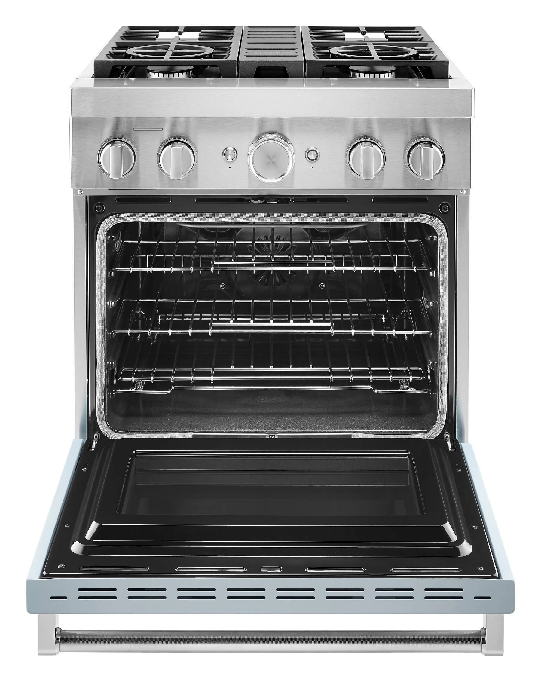 Kitchenaid KFDC500JMB Kitchenaid 30'' Smart Commercial-Style Dual Fuel Range With 4 Burners - Misty Blue