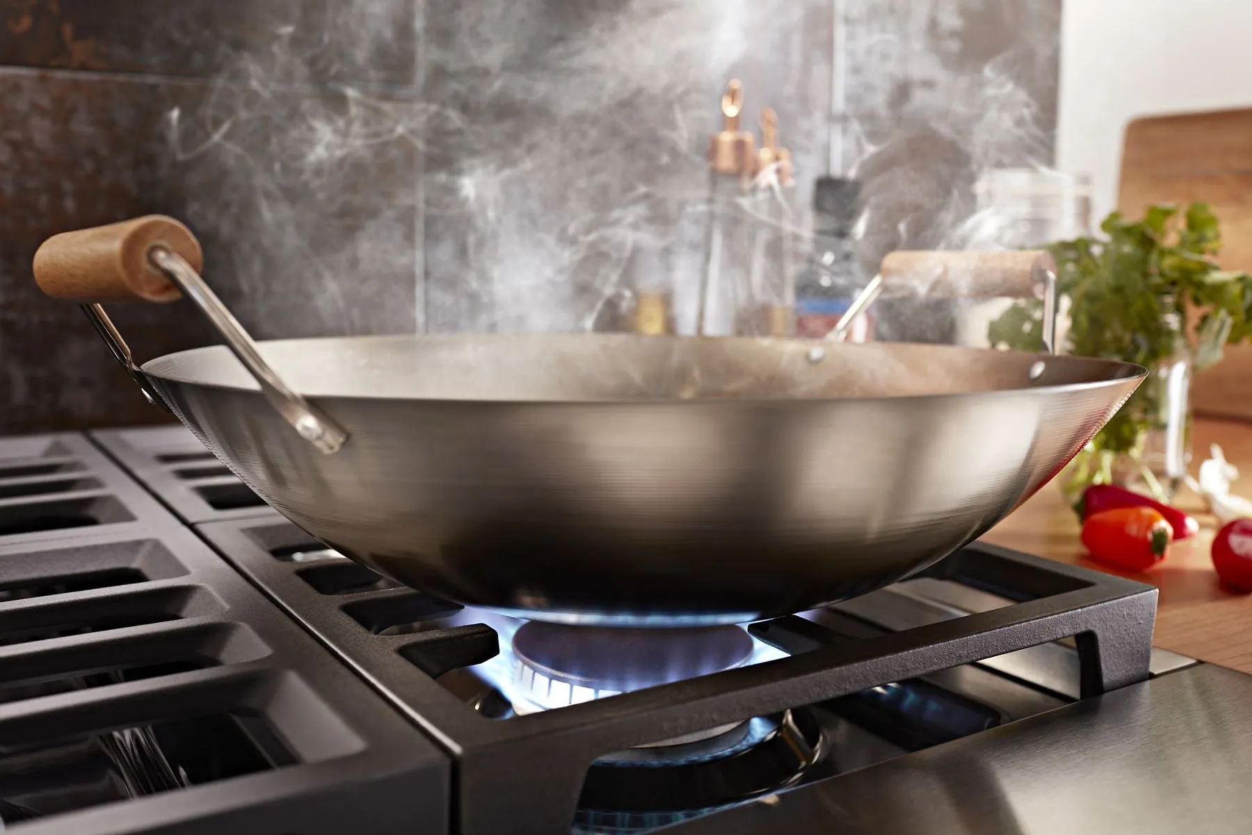 Kitchenaid KFDC506JMB Kitchenaid 36'' Smart Commercial-Style Dual Fuel Range With 6 Burners - Misty Blue