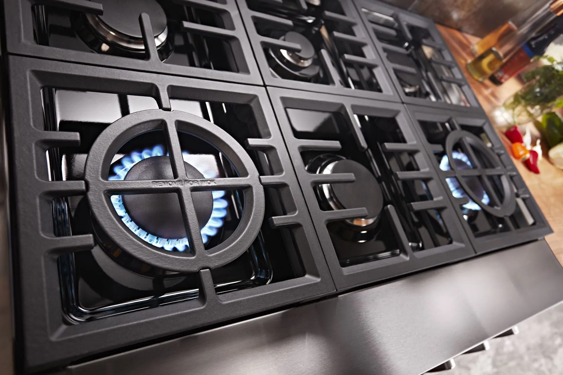 Kitchenaid KFDC506JMH Kitchenaid 36'' Smart Commercial-Style Dual Fuel Range With 6 Burners - Milkshake