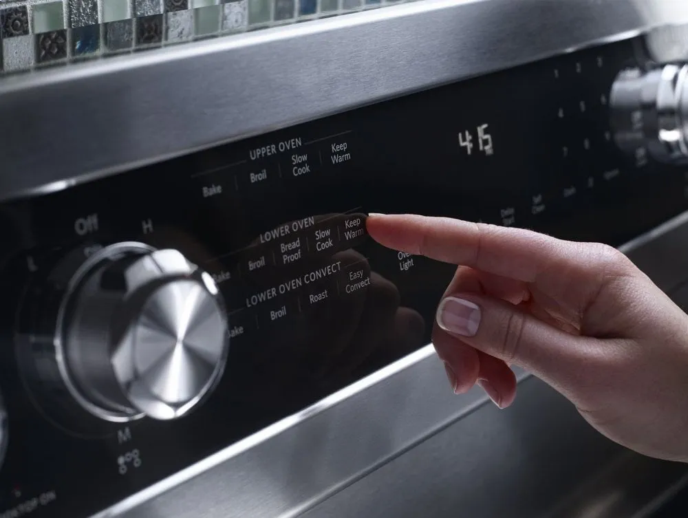 Kitchenaid KFED500ESS 30-Inch 5 Burner Electric Double Oven Convection Range - Stainless Steel