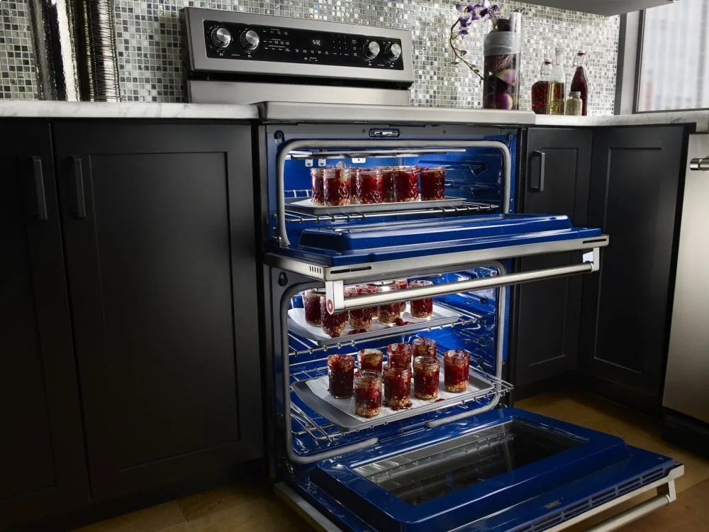 Kitchenaid KFED500ESS 30-Inch 5 Burner Electric Double Oven Convection Range - Stainless Steel