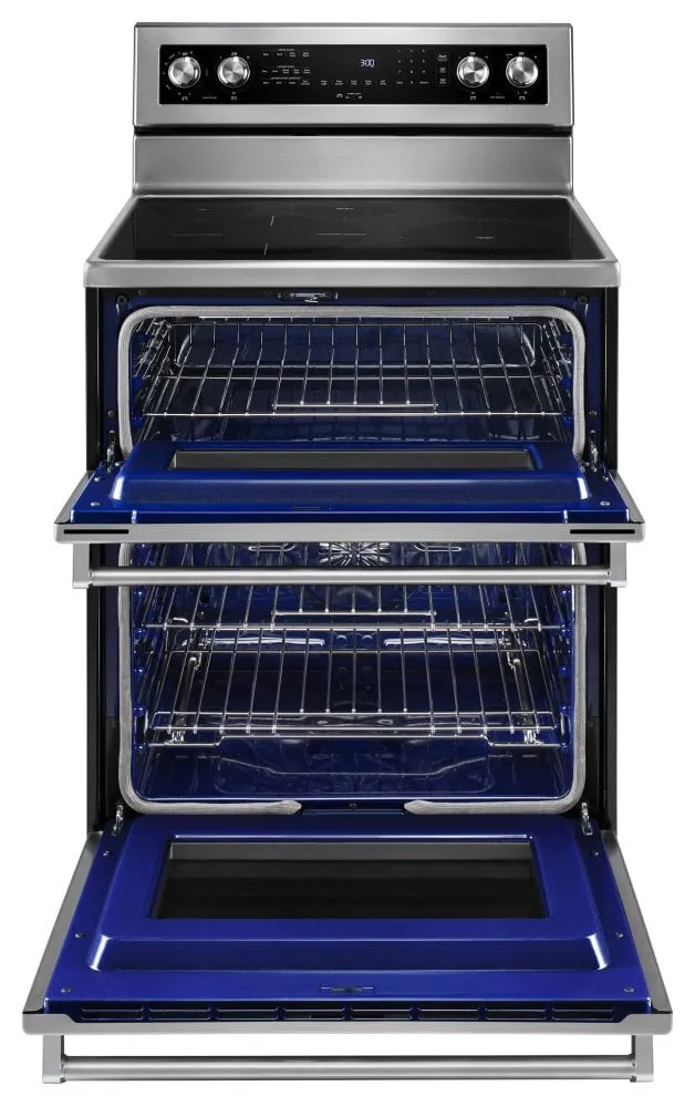 Kitchenaid KFED500ESS 30-Inch 5 Burner Electric Double Oven Convection Range - Stainless Steel