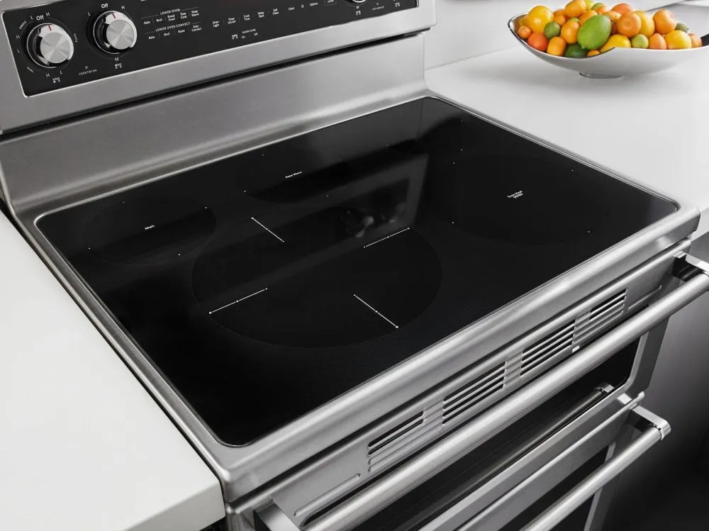 Kitchenaid KFED500ESS 30-Inch 5 Burner Electric Double Oven Convection Range - Stainless Steel