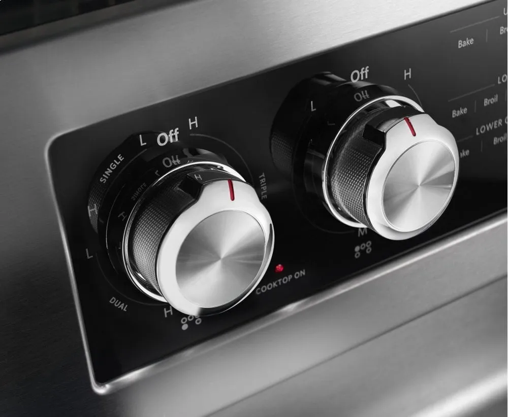 Kitchenaid KFED500ESS 30-Inch 5 Burner Electric Double Oven Convection Range - Stainless Steel