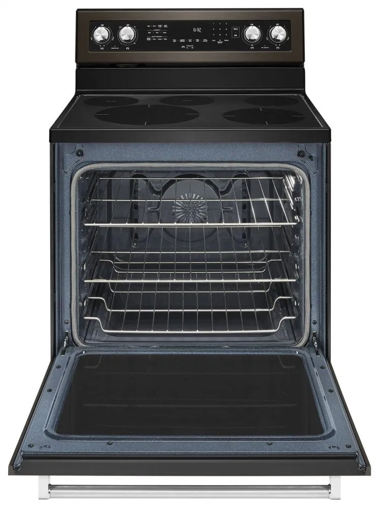 Kitchenaid KFEG500EBS 30-Inch 5-Element Electric Convection Range - Black Stainless Steel With Printshield&#8482; Finish