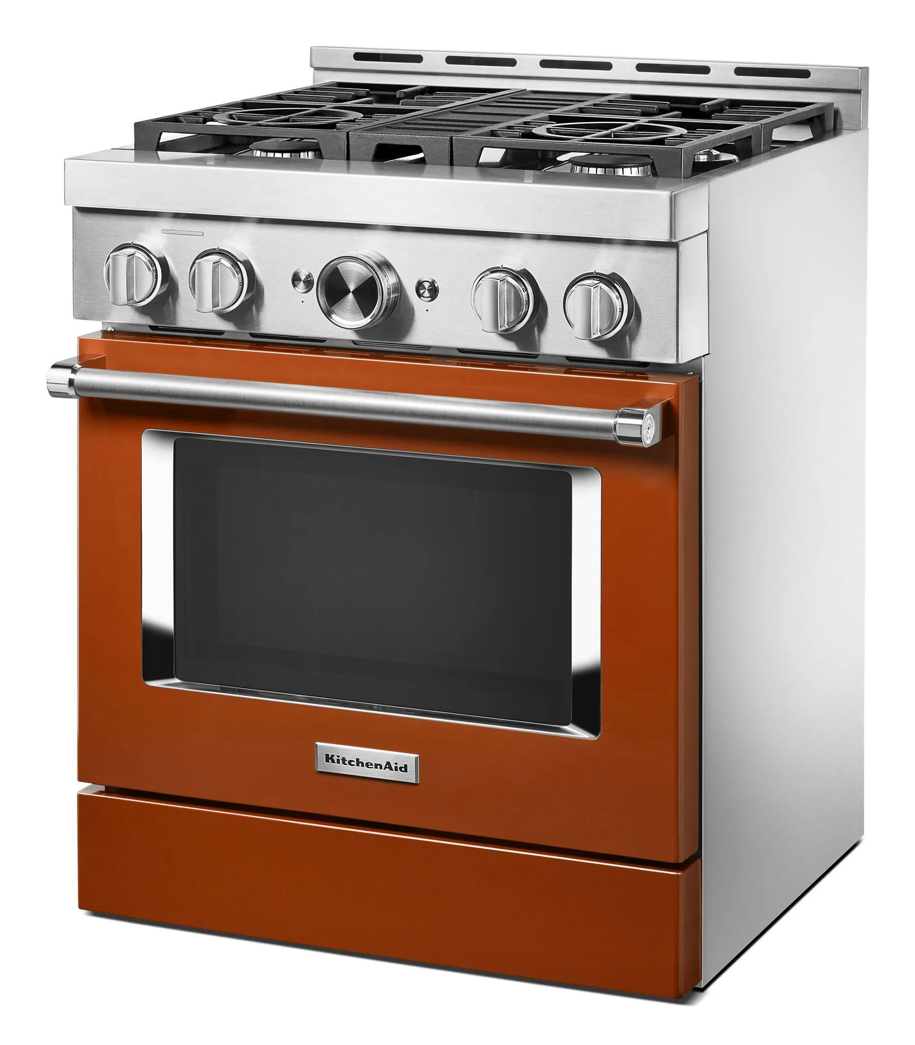 Kitchenaid KFGC500JSC Kitchenaid 30'' Smart Commercial-Style Gas Range With 4 Burners - Scorched Orange