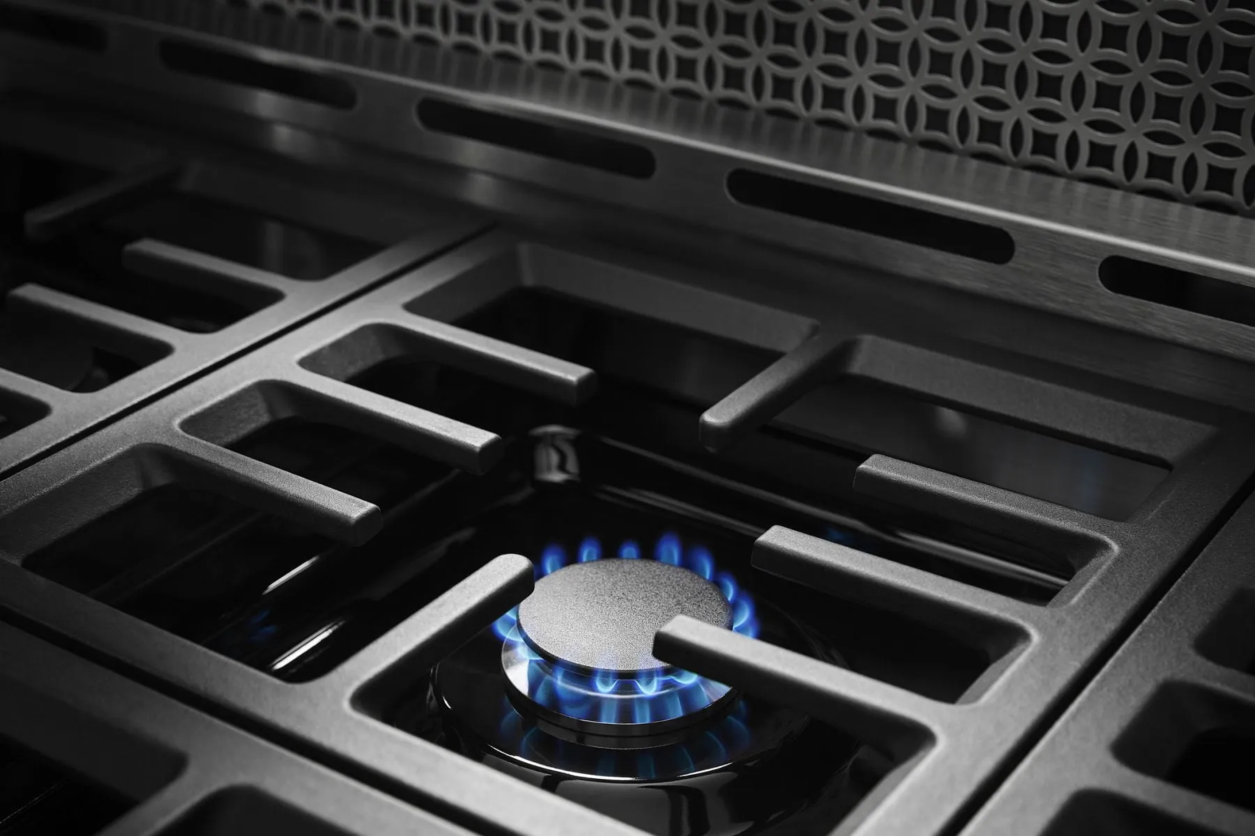 Kitchenaid KFGC558JBK Kitchenaid 48'' Smart Commercial-Style Gas Range With Griddle - Imperial Black
